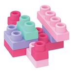 Soft Blocks Luna Toys in Box 40Pcs Pink 21x13,5x26cm.