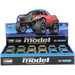 VEHICLE WITH TRAIL 1:32 METALLIC LULL BACK 3COL LUNA TOYS