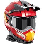 PARKING LOT HELMET RED WITH 2 METALLIC CARS WITH LIGHT AND SOUND 25X20X28CM LUNA