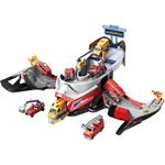 PARKING LOT HELMET RED WITH 2 METALLIC CARS WITH LIGHT AND SOUND 25X20X28CM LUNA
