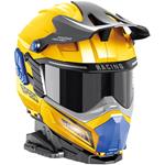 PARKING LOT HELMET YELLOW WITH 2 METALLIC CARS WITH LIGHT AND SOUND 25X20X28CM LUNA