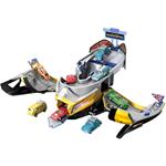 PARKING LOT HELMET YELLOW WITH 2 METALLIC CARS WITH LIGHT AND SOUND 25X20X28CM LUNA