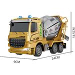 REMOTE CONTROL CONCRETE MIXER TRUCK 1:32 27MHZ WITH LIGHT 38X19X14CM