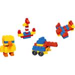 BRICKS IN A CART 42PCS BLUE 24,5X17X17CM LUNA