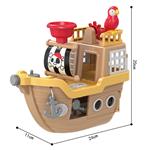PIRATE BOAT 30X12X21,5CM LUNA