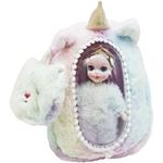 PLUSH BACK BAG WITH DOLL 20X9X27,5CM LUNA