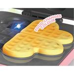 WAFFLE MACHINE PINK WITH LIGHT AND FOOD CHANGING COLOR 20X7X28CM LUNA