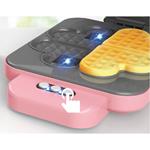 WAFFLE MACHINE PINK WITH LIGHT AND FOOD CHANGING COLOR 20X7X28CM LUNA