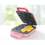 WAFFLE MACHINE PINK WITH LIGHT AND FOOD CHANGING COLOR 20X7X28CM LUNA