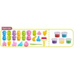 SOFT DOUGH ANIMALS WITH FRUITS 5COL 21X5,8X27,4CM LUNA