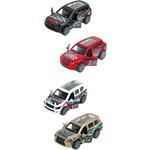 METALLIC VEHICLE PULL BACK 1:43 AND OPENING DOORS 4PCS LUNA