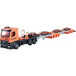 TRANSPORTATION TRUCK WITH 1 CAR METALLIC 6COL LUNA
