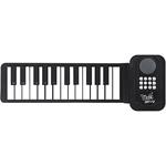 SILICONE HARMONIUM OF 25 KEYS BLACK AND WHITE WITH USB 29X5X20CM LUNA