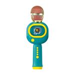 MICROPHONE GREEN WITH MUSIC, BLUE TOOTH & USB 10,5X8X25,5CM LUNA