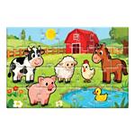 PUZZLE ΜΕ ΗΧΟΥΣ 28TMX 27x27x8CM ΖΩΑ ΤΗΣ ΦΑΡΜΑΣ LUNA