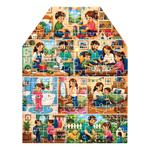 SHAPED PUZZLE MY DAY AT HOME 100PCS 21,5x5,3x27,8CM LUNA