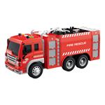 FIRE RESCUE TRUCK FRICTION 1:16 32X11,5X18,5CM WITH SOUND & LIGHT LUNA TOYS