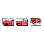 FIRE RESCUE TRUCK FRICTION 1:16 32X11,5X18,5CM WITH SOUND & LIGHT LUNA TOYS