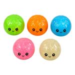 SQUISHY FACE 8,5CM WITH GLITTER 4COL LUNA
