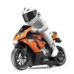 REMOTE CONTROLLED MOTORCYCLE WITH RIDER 1:10 2,4GHz 25,5X12X23CM WITH LIGHT 2COL LUNA