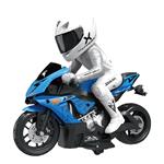 REMOTE CONTROLLED MOTORCYCLE WITH RIDER 1:10 2,4GHz 25,5X12X23CM WITH LIGHT 2COL LUNA