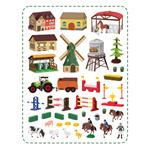 TRACTOR FARM SET WITH STICKERS 31X9X29CM LUNA