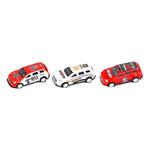 FIRE RESCUE BOAT FRICTION 1:16 WITH 3 ALLOY CARS 32X13X22,5CM WITH SOUND & LIGHT LUNA