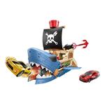PIRATE SHIP LAUNCH WITH 2 ALLOY CARS 37X16,5X33CM LUNA