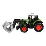 TRACTOR WITH LOADER DIE CAST PULL BACK 13X5,4X5,6CM 3DES LUNA