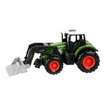 TRACTOR WITH LOADER DIE CAST PULL BACK 13X5,4X5,6CM 3DES LUNA