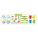 SOFT DOUGH LITTLE DINOSAURS 32X22X6,5CM 4COL LUNA