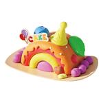 SOFT DOUGH RAINBOW CAKE 14,5X13X14,5CM 6COL LUNA