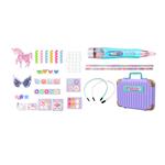 SUITCASE WITH HAIR ACCESSORIES DEVICE SET WITH BEADS 31,5X7X24,8CM LUNA