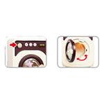 WASHING MACHINE WITH LIGHT AND SOUND 14X9X18CM LUNA