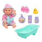 BABY DOLL 32CM WITH BATH SET LUNA
