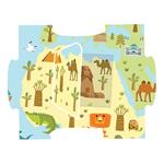 PUZZLE PICK-A-BOO! 20PCS  22,4x27,9x7CM WORLD MAP LUNA