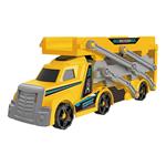 TRUCK YELLOW WITH 3 METALLIC CARS 27X7,5X17,5CM LUNA
