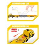 TRUCK YELLOW WITH 3 METALLIC CARS 27X7,5X17,5CM LUNA
