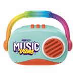MICROPHONE WITH MUSIC, BLUE TOOTH & USB GREEN 18X6,7X14,5CM LUNA