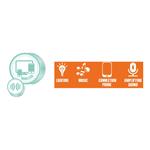 MICROPHONE WITH MUSIC, BLUE TOOTH & USB GREEN 18X6,7X14,5CM LUNA