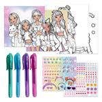 ΣΕΤ ΖΩΓΡΑΦΙΚΗΣ ΜΟΔΑΣ ΜΕ ΚΟΛΙΕ & ΑΥΤΟΚΟΛΛΗΤΑ 30 ΣΕΛΙΔΩΝ 27X26ΕΚ GLAMMY GLOSS