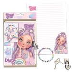 DIARY BOOK 60 SHEETS WITH BRACELET & LOCK 19.8X19.8CM GLAMMY GLOSS