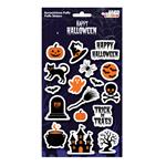 HALLOWEEN PUFFY STICKERS 14X26CM 4DESIGNS