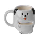 MUG CERAMIC 475ML KAZURA DOG WITH POCKET FOR BISQUIT
