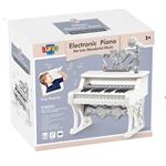 Electronic Keyboard White Luna Toys 31x18x37cm