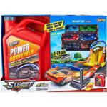 TANK RED WITH LAUNCH TRACK AND 6 METALLIC VEHICLES 46,5X12X34CM LUNA