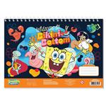 PAINTING BLOCK 23X33CM 40SH  STICKERS-STENCIL-2 COLORING PG  2DESIGNS SPONGEBOB