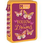ΚΑΣΕΤΙΝΑ ΔΙΠΛΗ ΓΕΜΑΤΗ MUST TEAM 15Χ5Χ21ΕΚ BUTTERFLY FOLLOW YOUR DREAMS