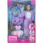 DOLL WITH ACCESSORIES 21X5,5X32,5CM LUNA