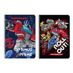 SPIRAL NOTEBOOK A4 2SUBS 60SH TRANSFORMERS 2DESIGNS